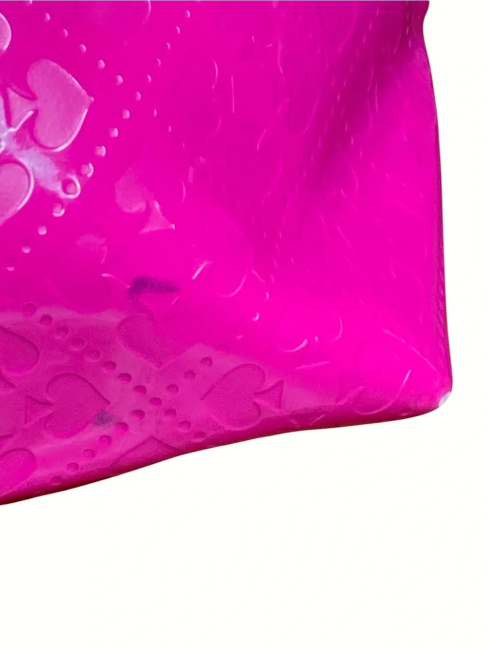 Kate Spade Pink Embossed Patent Leather Tote Shoulder bag